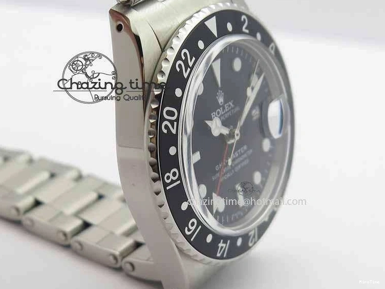 MiroTime 0115 RelaxedFit GMT-Master Vintage 1675 SS BP Best Edition Black Bezel White Markers A 3750
